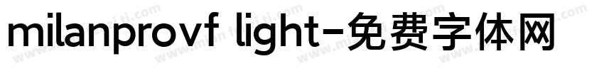 milanprovf light字体转换